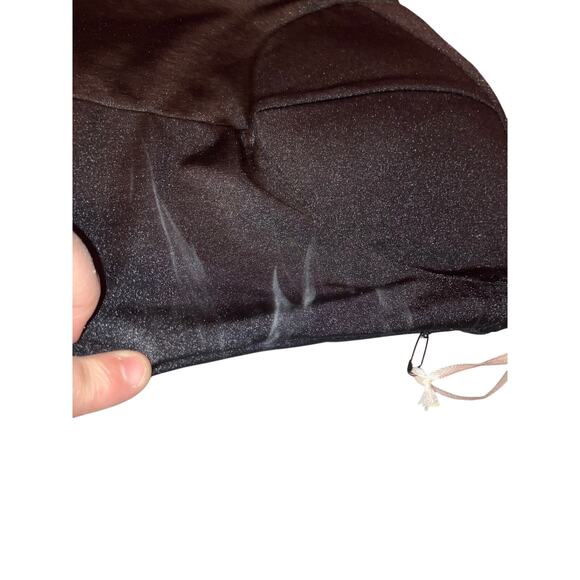 NWT IRIS Black Sparkle Bustier Crop Top/ Bra Top Size Large - Picture 4 of 9